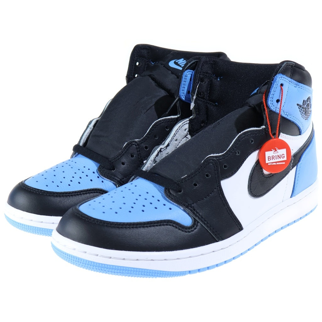 NIKE(ナイキ) AIR JORDAN 1 RETRO HIGH UNIVERSITY BLUE/UNC TOE エアジョーダン1 レトロ ハイ OG ユニバーシティブルー/UNCトゥ US9/27.0cm ブラック/ブルー DZ5485-400