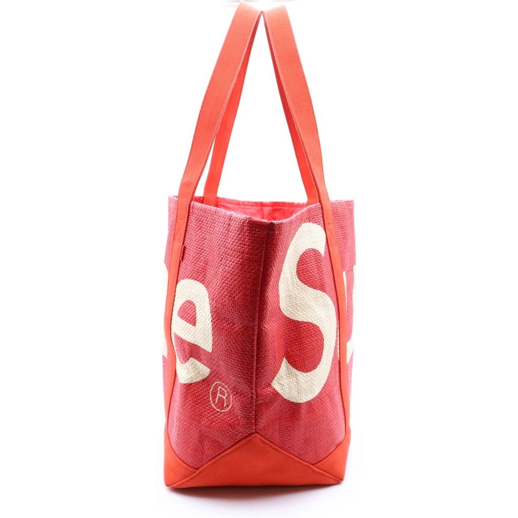 SUPREME(シュプリーム) 20SS Raffia Tote Bag ラフィア トートバッグ レッド レディース