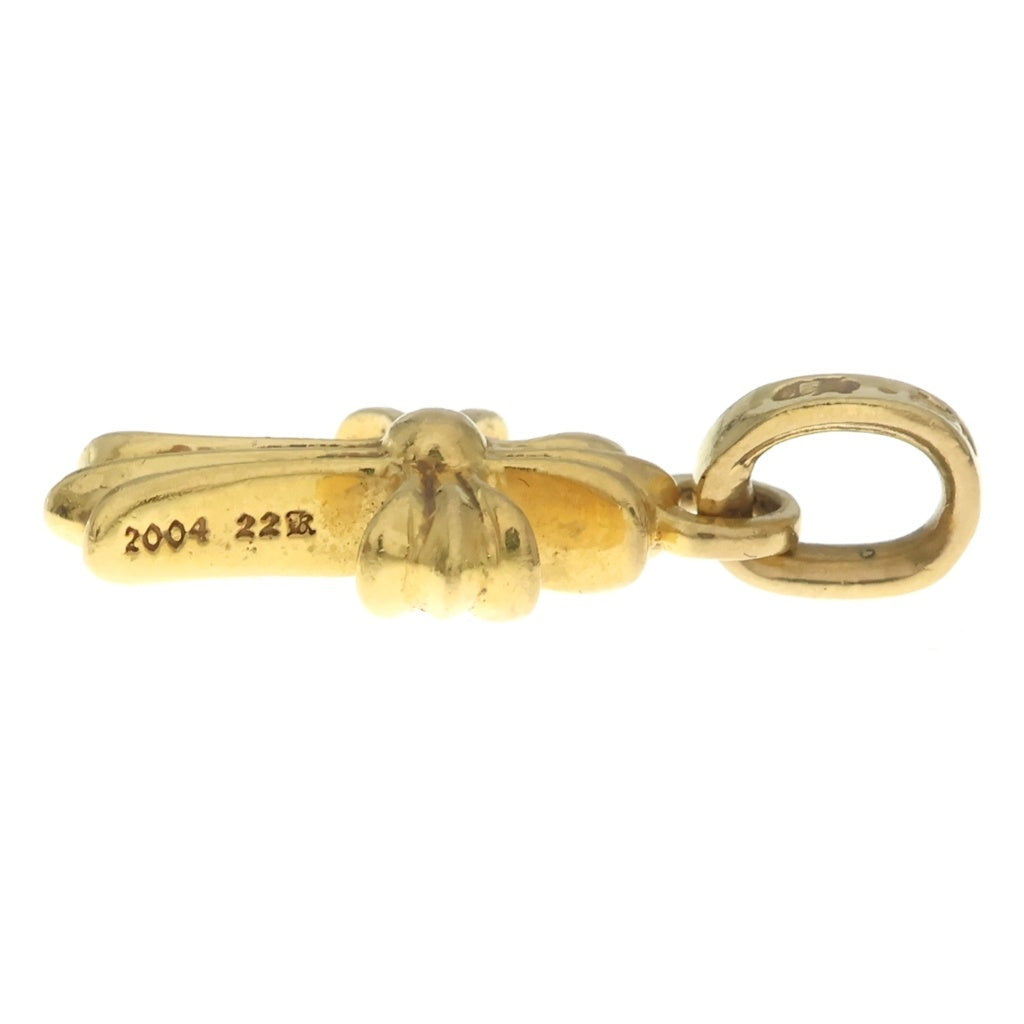 CHROME HEARTS(クロムハーツ) 22K CRS BBYFAT P/DIA ベイビーファットクロス PAVEダイヤ ペンダントトップ ゴールド BCA035