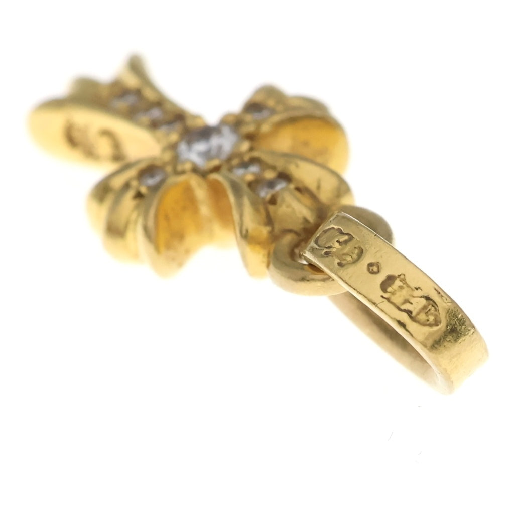 CHROME HEARTS(クロムハーツ) 22K CRS BBYFAT P/DIA ベイビーファットクロス PAVEダイヤ ペンダントトップ ゴールド BCA035