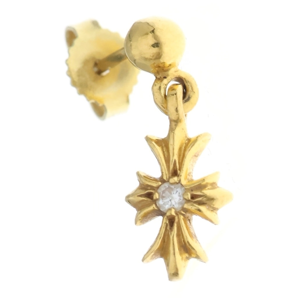 CHROME HEARTS(クロムハーツ) 22K TNY E CH PLS 1DIA タイニーE CHプラス ドロップピアス 1ダイヤ ゴールド BCA024