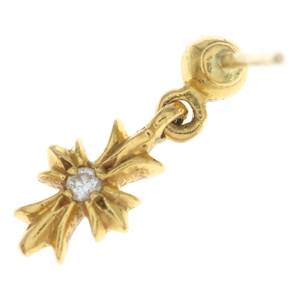CHROME HEARTS(クロムハーツ) 22K TNY E CH PLS 1DIA タイニーE CHプラス ドロップピアス 1ダイヤ ゴールド BCA024
