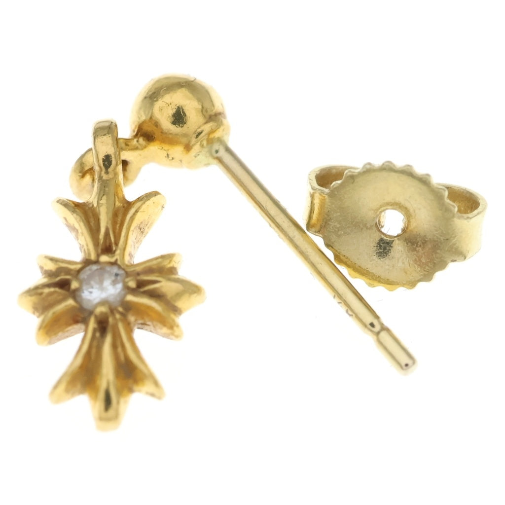 CHROME HEARTS(クロムハーツ) 22K TNY E CH PLS 1DIA タイニーE CHプラス ドロップピアス 1ダイヤ ゴールド BCA024
