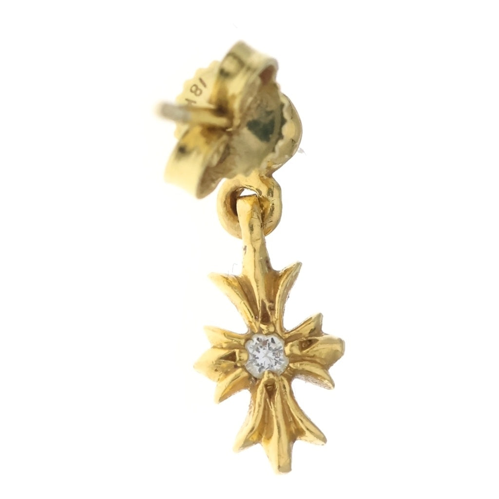 CHROME HEARTS(クロムハーツ) 22K TNY E CH PLS 1DIA タイニーE CHプラス ドロップピアス 1ダイヤ ゴールド BCA024