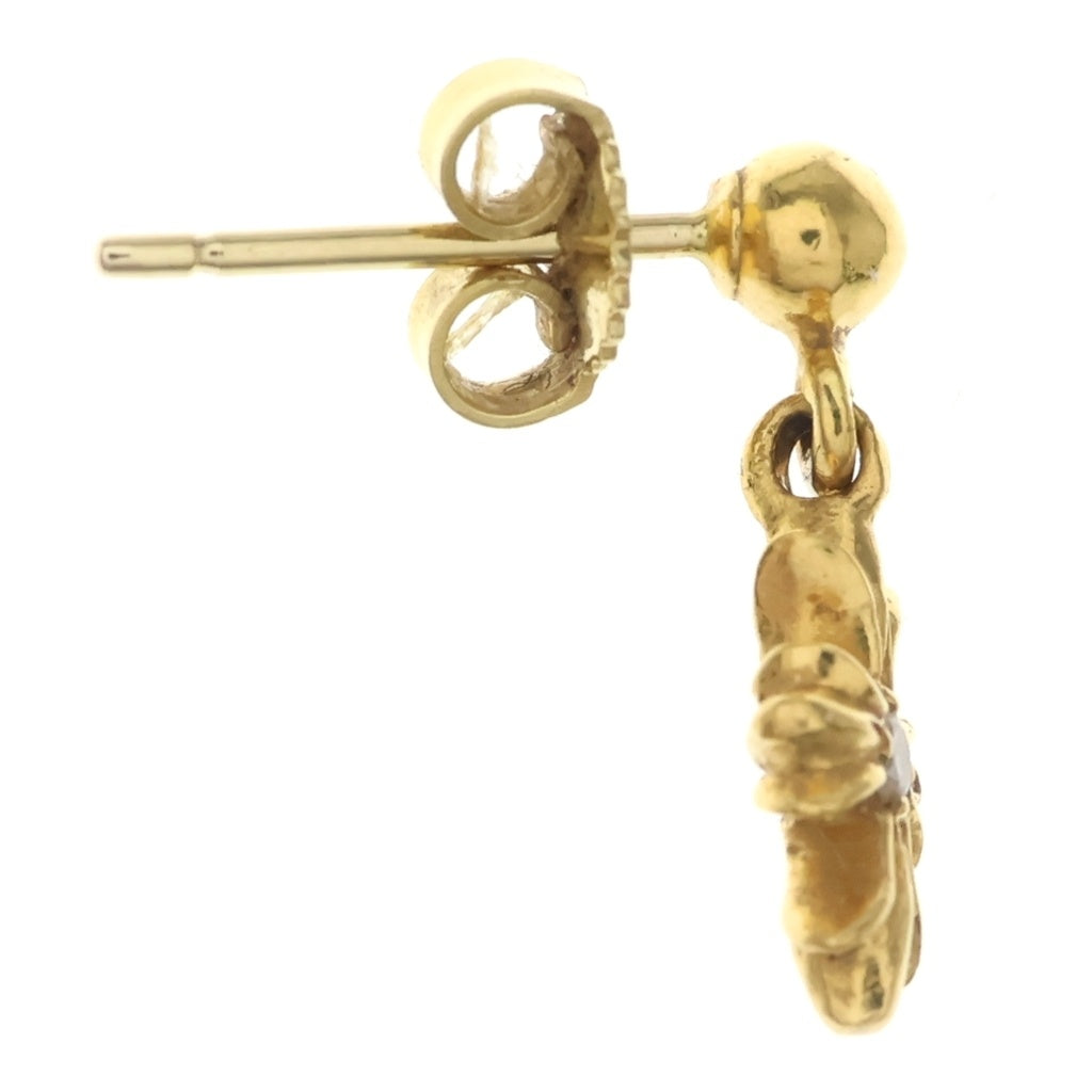 CHROME HEARTS(クロムハーツ) 22K TNY E CH PLS 1DIA タイニーE CHプラス ドロップピアス 1ダイヤ ゴールド BCA024