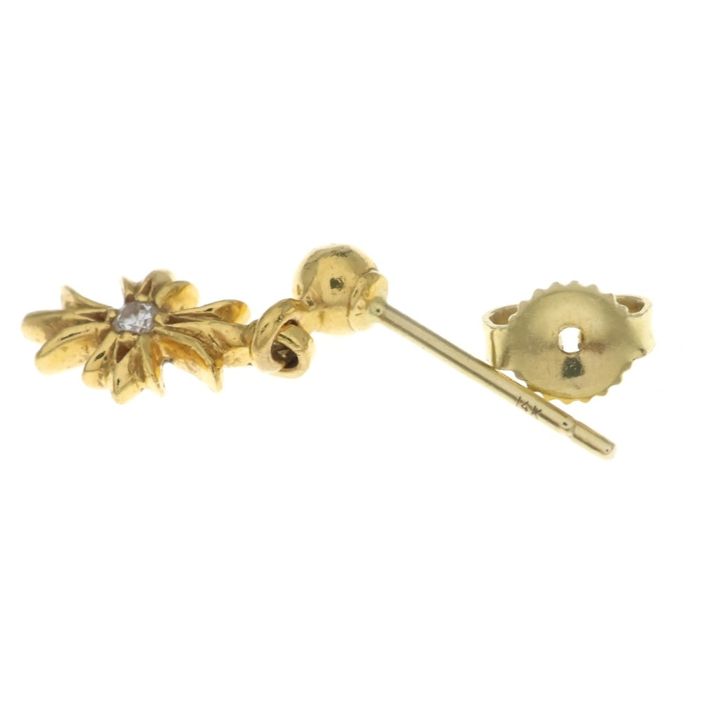 CHROME HEARTS(クロムハーツ) 22K TNY E CH PLS 1DIA タイニーE CHプラス ドロップピアス 1ダイヤ ゴールド BCA024