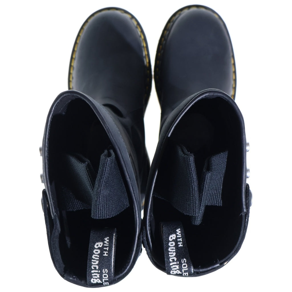 Rick Owens(リックオウエンス) ×Dr. Martens QUAD SOLE PULL ON BOOT ドクターマーチン クワッドソール プルオン ブーツ ブラック DW02F1814-4001