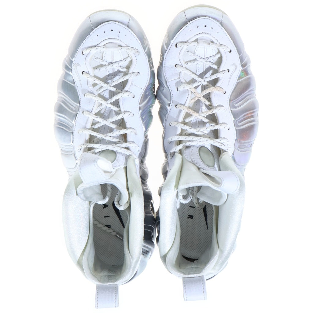 NIKE(ナイキ) WMNS AIR FOAMPOSITE ONE ウィメンズ エアフォームポジット ワン ローカットスニーカー シルバー/ホワイト US9/26.0cm AA3963-100