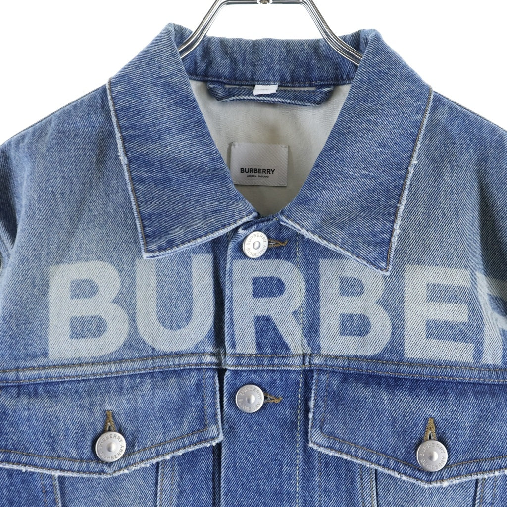 BURBERRY(バーバリー) HORSEFERRY 8028382 ホースフェリープリント デニムジャケット インディゴ