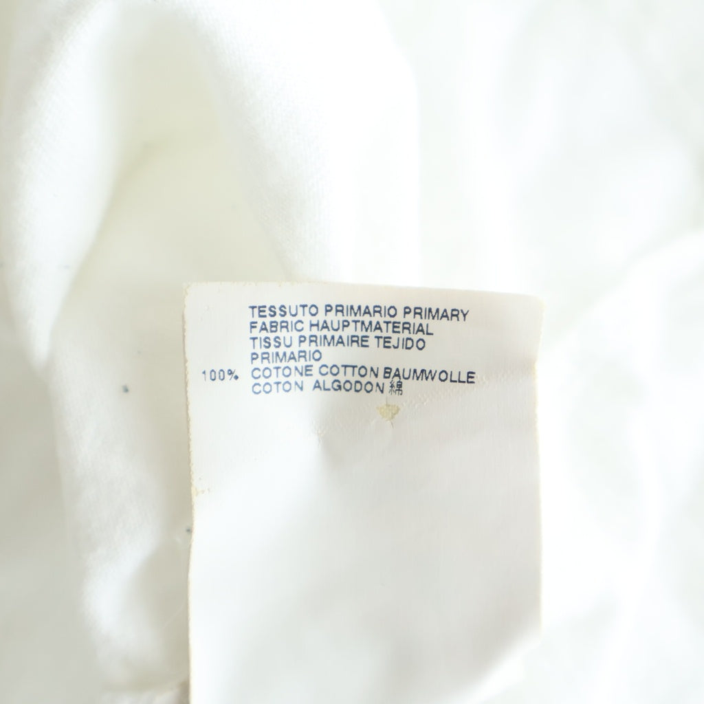 Maison Margiela(メゾンマルジェラ) 12SS フランス語 エイズT Vネック 半袖Tシャツ カットソー ホワイト S30GC0351