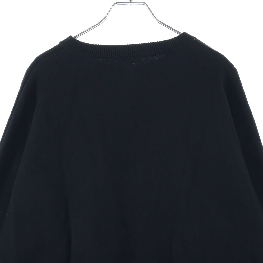 LOEWE(ロエベ) 24AW ANAGRAM POCKET SWEATER アナグラムロゴ クルーネック コットン ニット セーター ブラック H526Y14KDK
