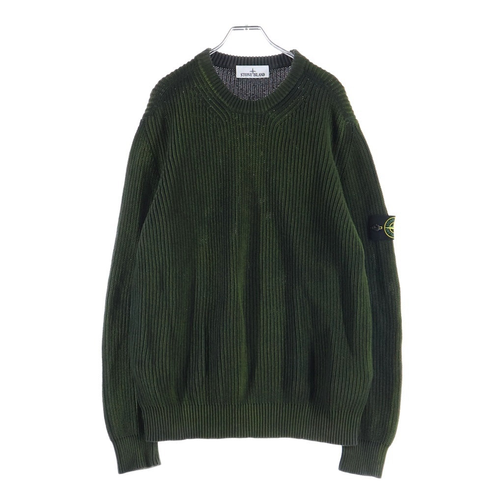 STONE ISLAND(ストーンアイランド) 袖ロゴパッチ付き クルーネック スウェット ニット K2S155100016S00Z4 グリーン