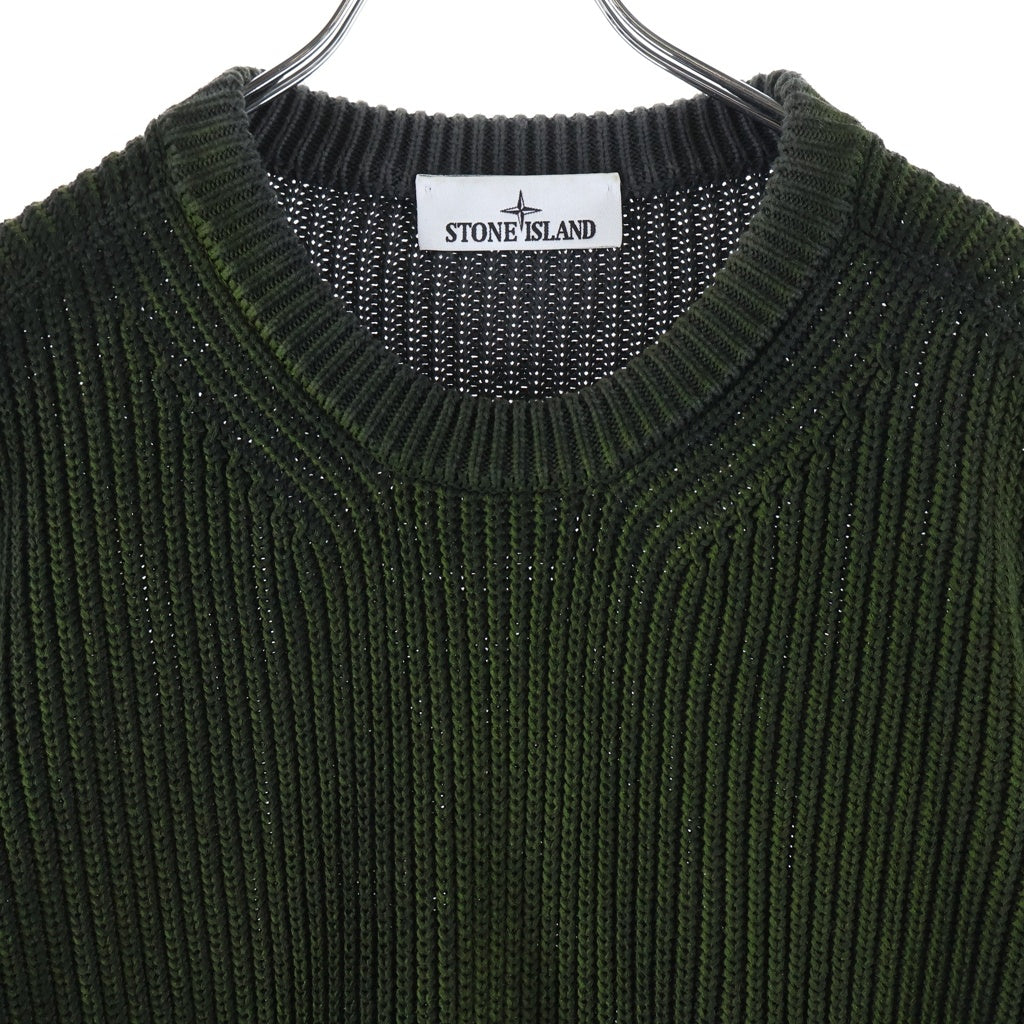 STONE ISLAND(ストーンアイランド) 袖ロゴパッチ付き クルーネック スウェット ニット K2S155100016S00Z4 グリーン