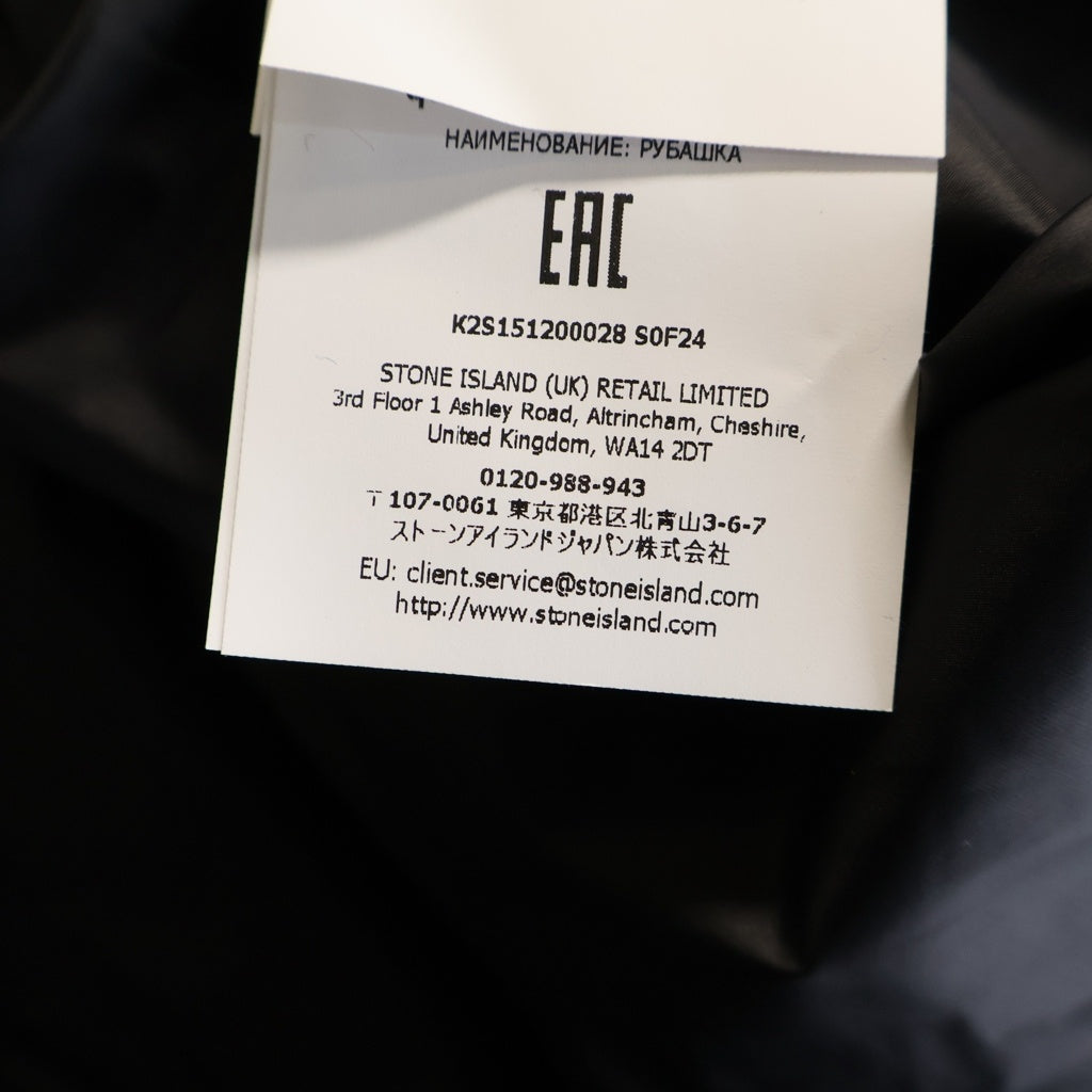 STONE ISLAND(ストーンアイランド) GHOST JACKET K2S151200028S0F24 ゴースト シャツ ジャケット 長袖 ブラック