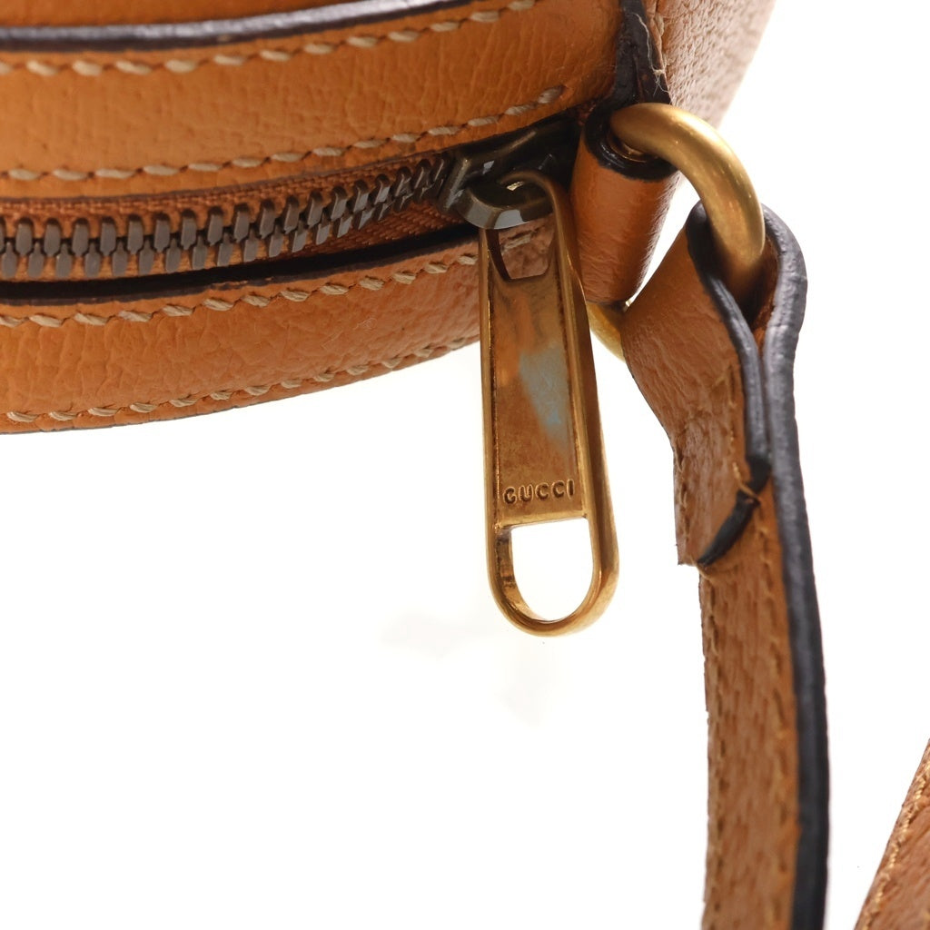 GUCCI(グッチ) × Disney ディズニー マイクロ GGスプリーム ミッキーマウス ラウンドショルダーバッグ ブラウン 603938 213317 レディース