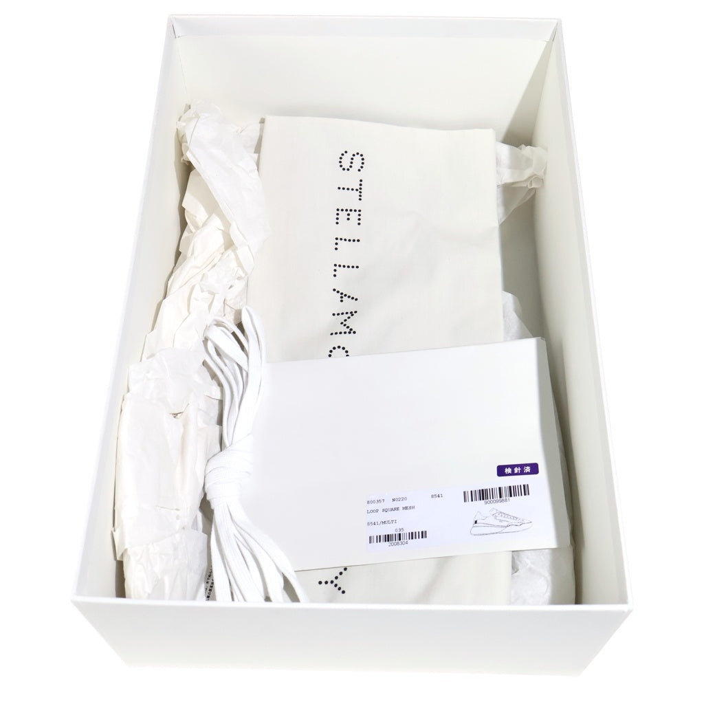 STELLA McCARTNEY(ステラマッカートニー) LOOP Square Mesh ループ スクエアメッシュ ローカット スニーカー デニム インディゴ レディース