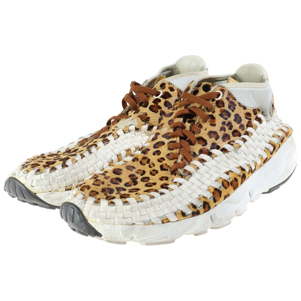 NIKE(ナイキ) 【観賞用 2011年製】AIR FOOTSCAPE WOVEN CHUKKA LEOPARD エアフットケープ ウーブン チャッカ PRM レオパード ローカットスニーカー ブラウン US9/27.0cm 446337-200