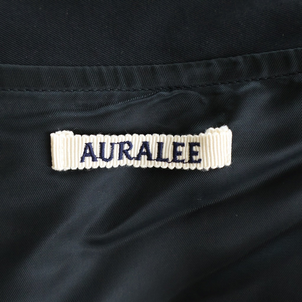 AURALEE(オーラリー) 24SS WASHED FINX SILK CHAMBRAY BLOUSON A24SB01SB フィンクス シルク シャンブレー ブルゾン ジャケット ブラック