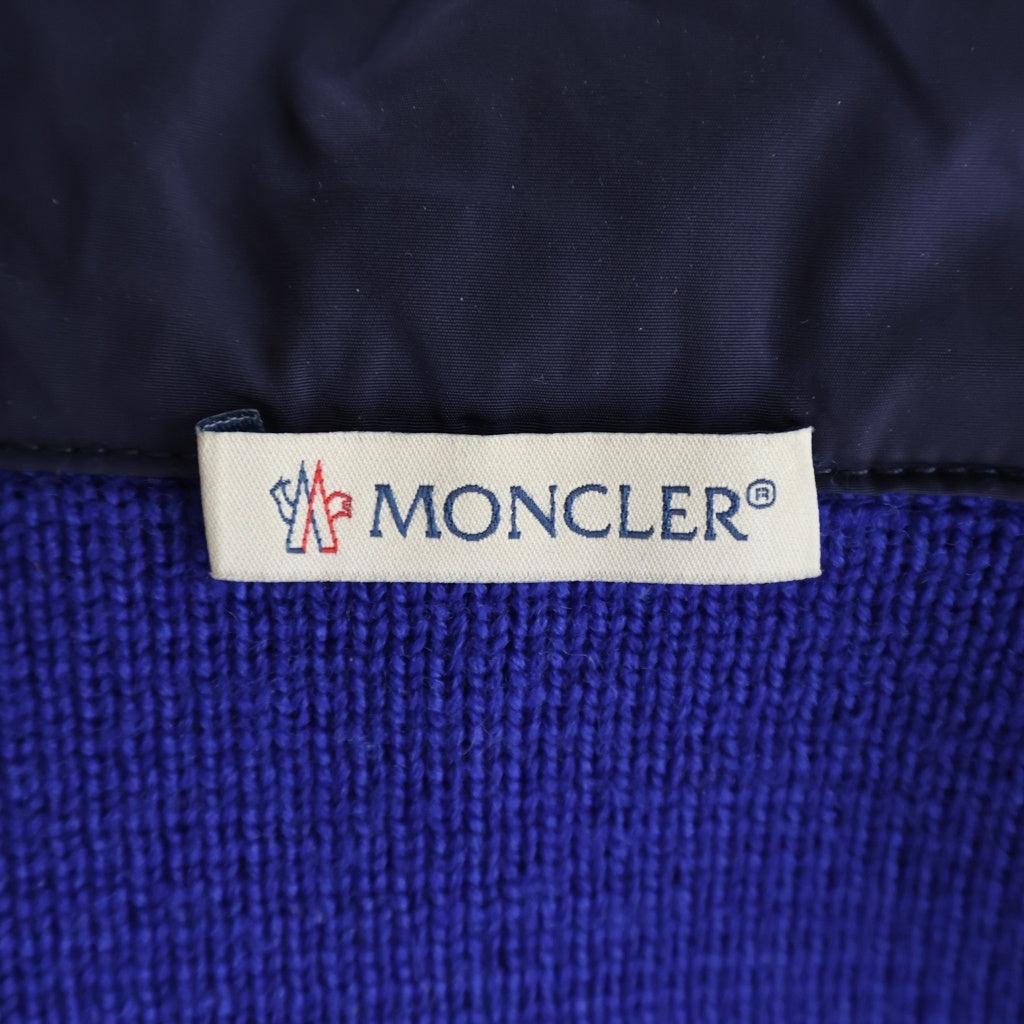 MONCLER(モンクレール) MAGLIONE TRICOT CARDIGAN マリアオーネ トリコット バックK2プリント カーディガン ブルー