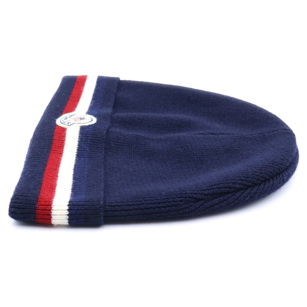 MONCLER(モンクレール) BERRETTO ニットキャップ 帽子 ウール ネイビー