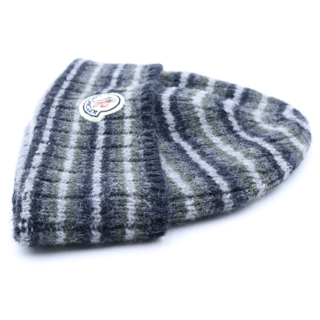 MONCLER(モンクレール) BERRETTO ニットキャップ 帽子 ウール グレー