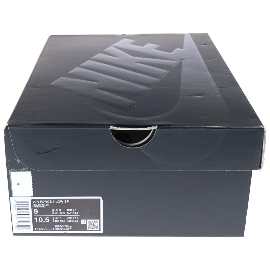 NIKE(ナイキ) ×SUPREME AIR FORCE LOW シュプリーム エアフォース 1 ローカットスニーカー ブラック US9/27.0cm CU9225-001