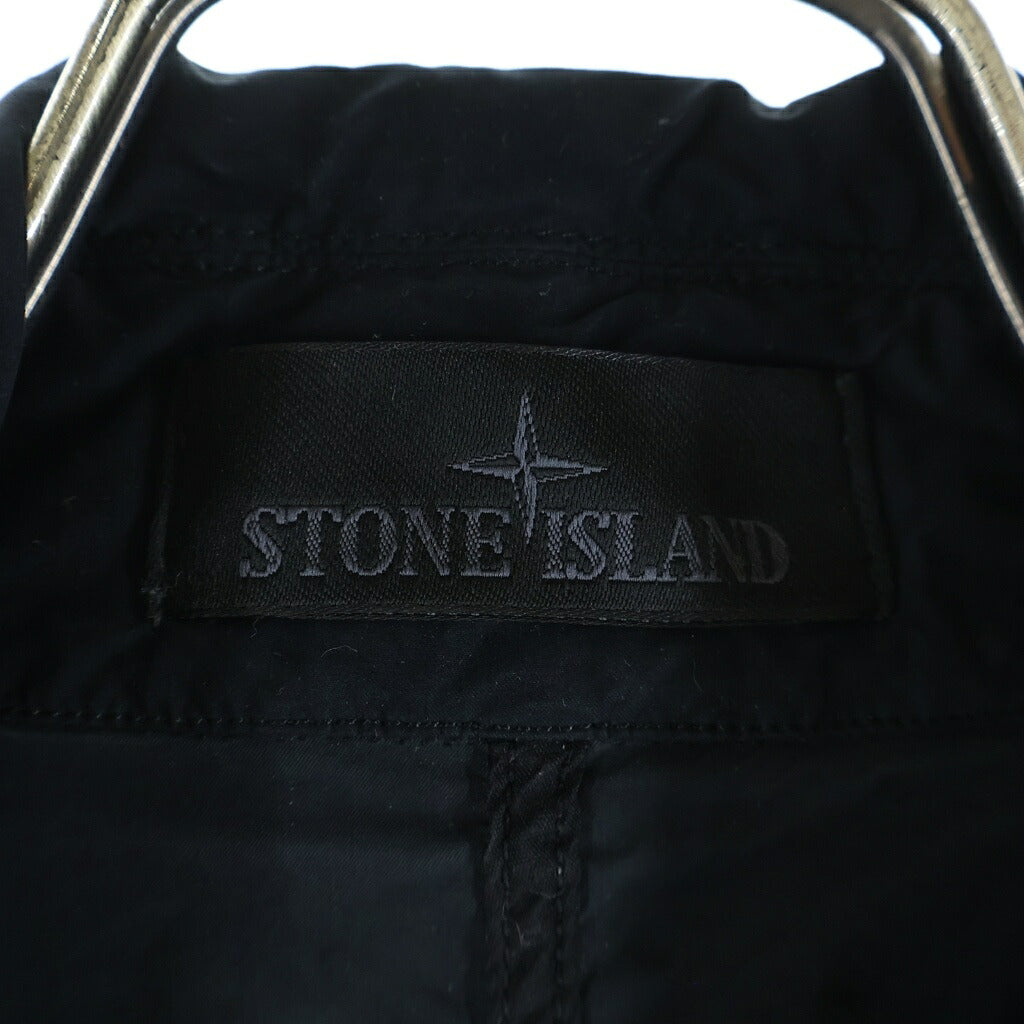 STONE ISLAND(ストーンアイランド) Parka with hood and logo patch ロゴパッチ トレンチコート L1S157100005 S0F33 ブラック