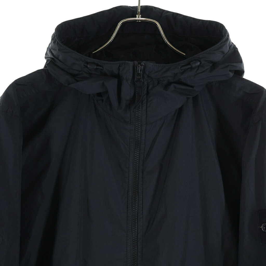 STONE ISLAND(ストーンアイランド) GARMENT DYED CRINKLE REPS NY ジップアップナイロンジャケット L1S154100001 S0A23 ブラック