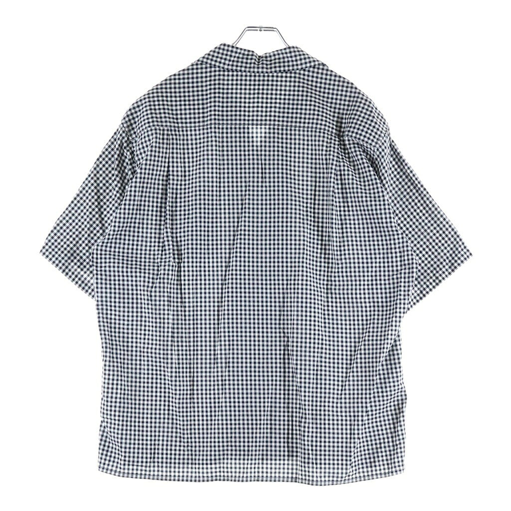 WACKO MARIA(ワコマリア) 26SS BEZ TEKSTIL GINGHAM CHECK ギンガムチェック 半袖カラーシャツ ブラック/ホワイト