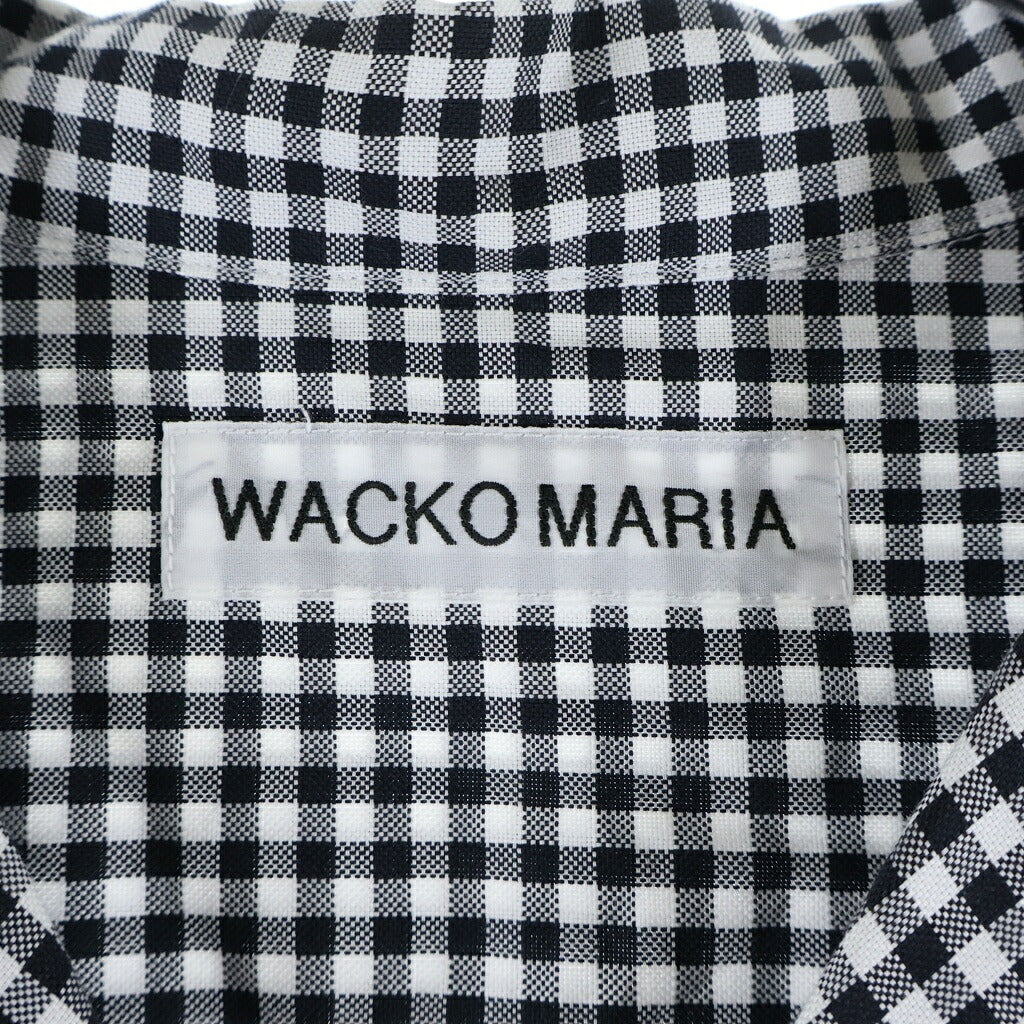 WACKO MARIA(ワコマリア) 26SS BEZ TEKSTIL GINGHAM CHECK ギンガムチェック 半袖カラーシャツ ブラック/ホワイト