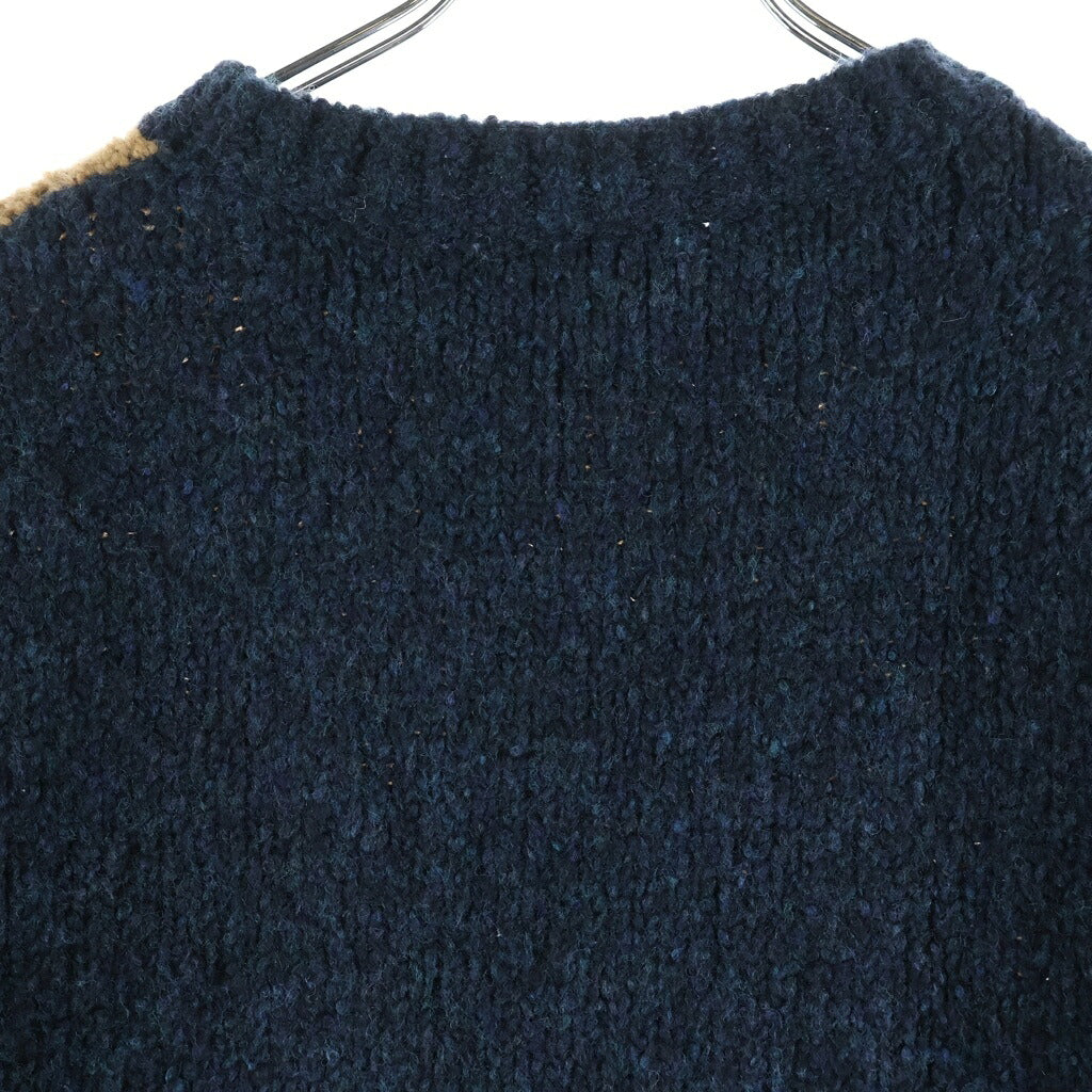 DRIES VAN NOTEN(ドリスヴァンノッテン) 21AW グラフィックデザイン ウールニット インターシャ編み セーター マルチカラー