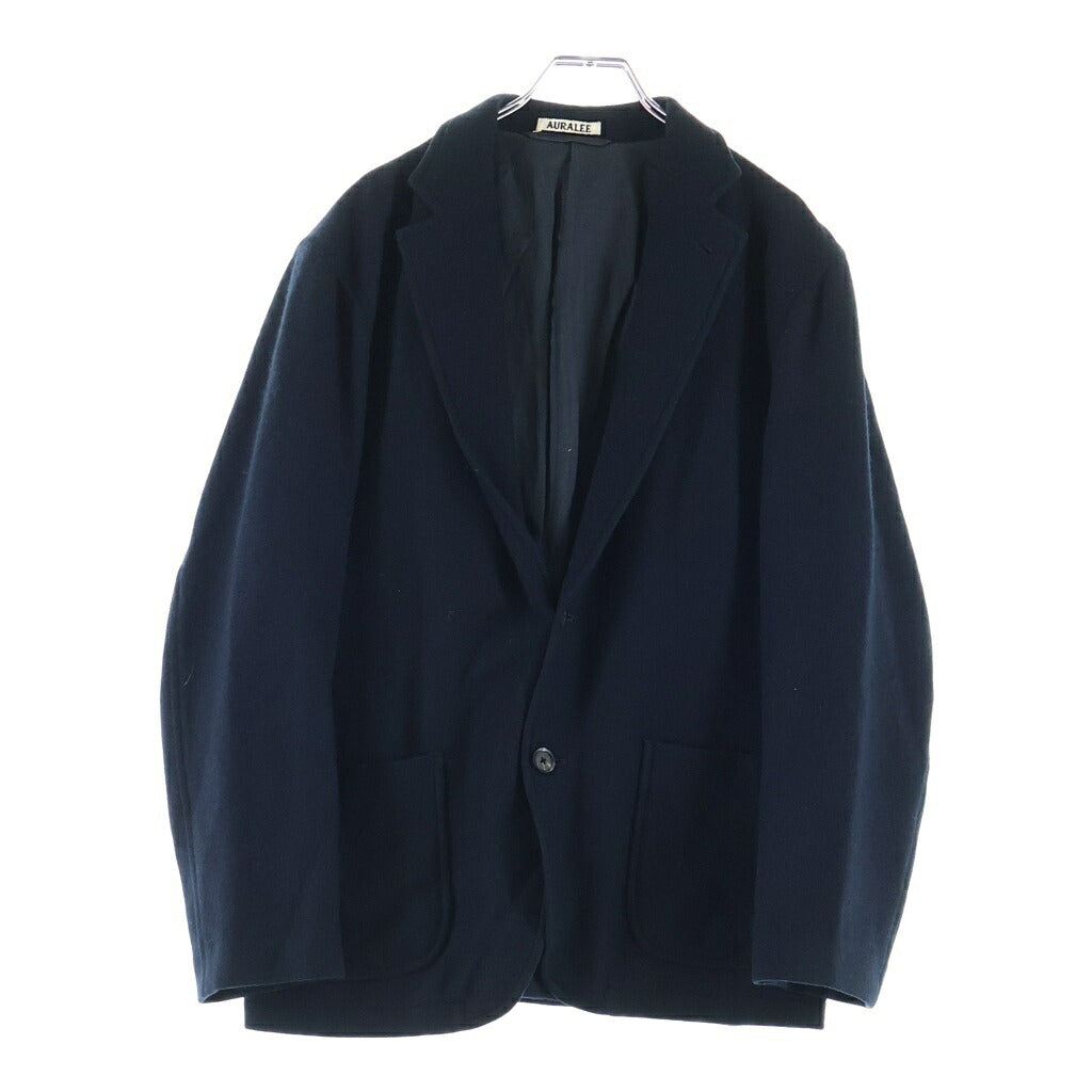 AURALEE(オーラリー) 17AW CASHMERE カシミヤ テーラードジャケット 2B パッチポケット A7AJ01CF ネイビー