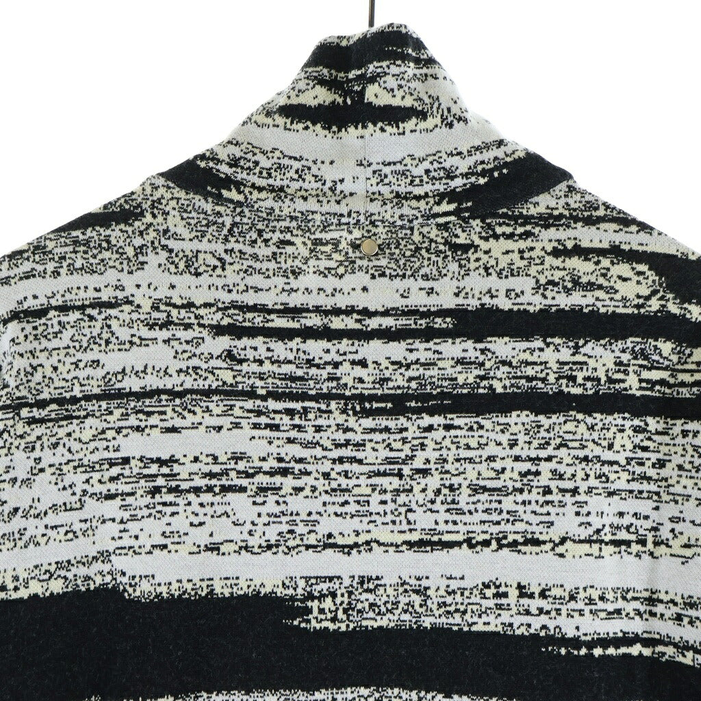 OAMC(オーエーエムシー) 21SS Noise High Neck Knit ノイズ ハイネック ニット OAMT700468 ホワイト/ブラック