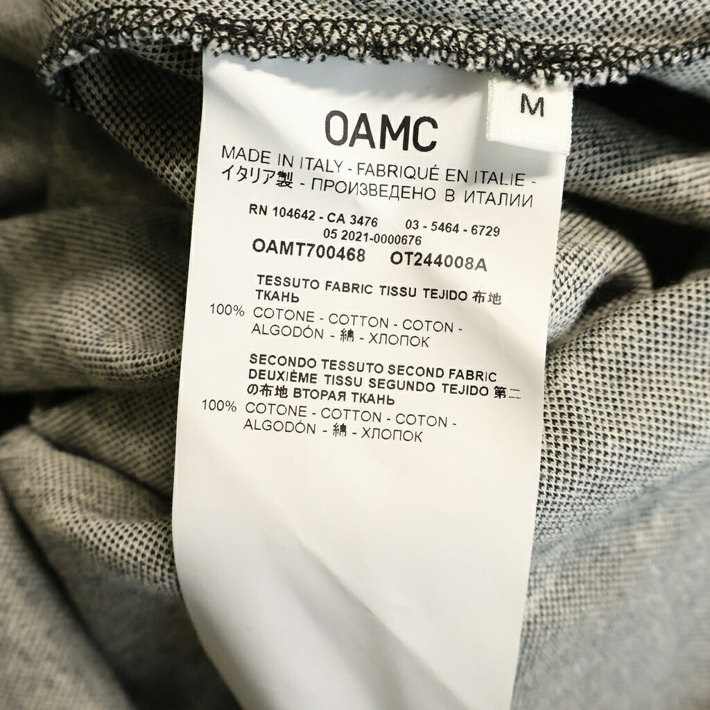 OAMC(オーエーエムシー) 21SS Noise High Neck Knit ノイズ ハイネック ニット OAMT700468 ホワイト/ブラック