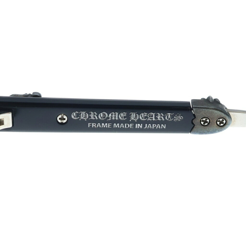 CHROME HEARTS(クロムハーツ) EVAGILIST エヴァンジェリスト ダガーテンプル ウェリントンフレーム メガネ サングラス ブラック