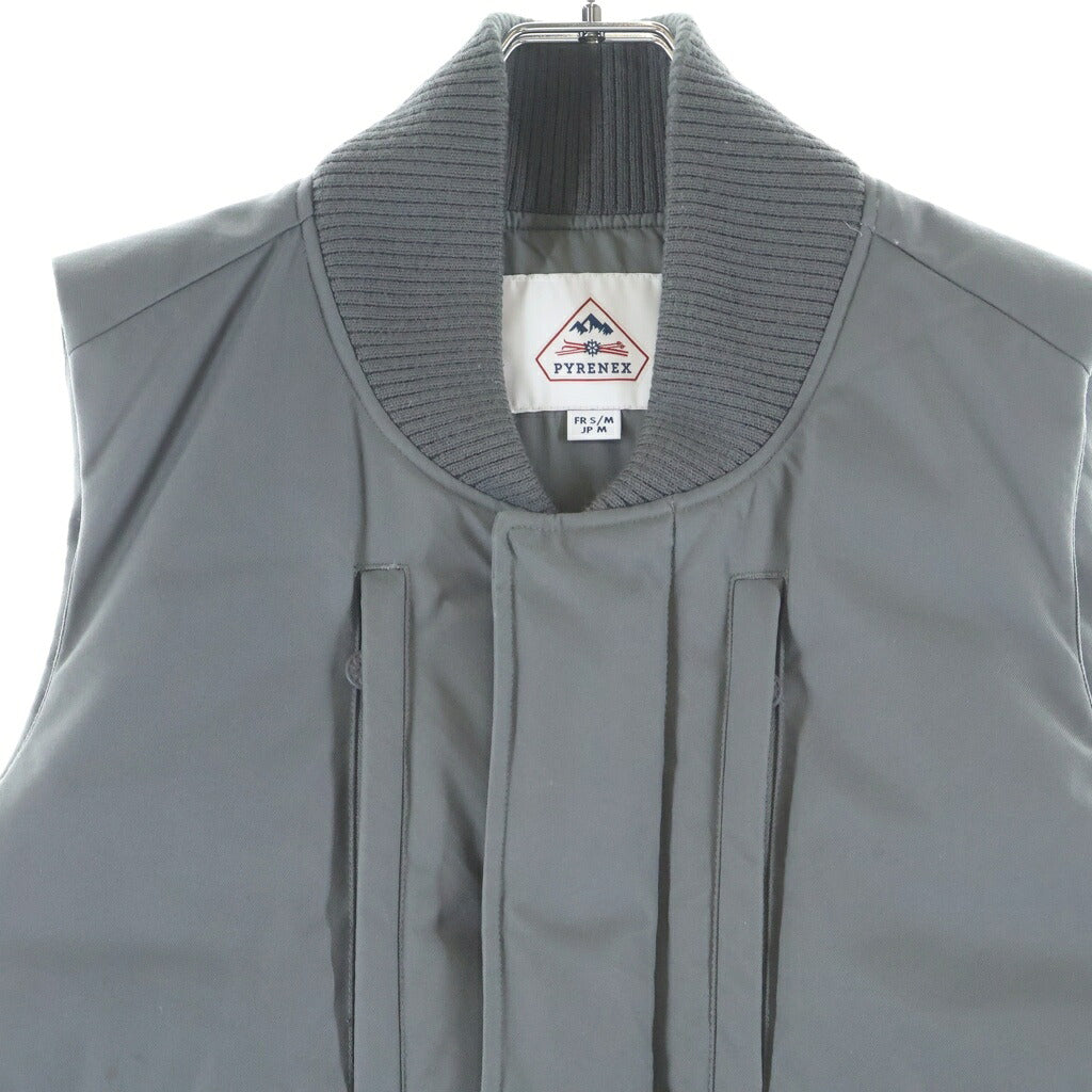 PYRENEX(ピレネックス) 21AW KLEMENS クレメンス ダウンベスト ポリエステルギャバジン グレー HMQ047