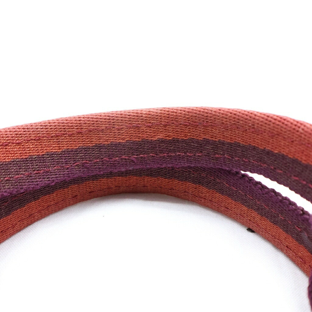 HERMES(エルメス) フールトゥMM トートバッグ キャンバス レッド シルバー金具