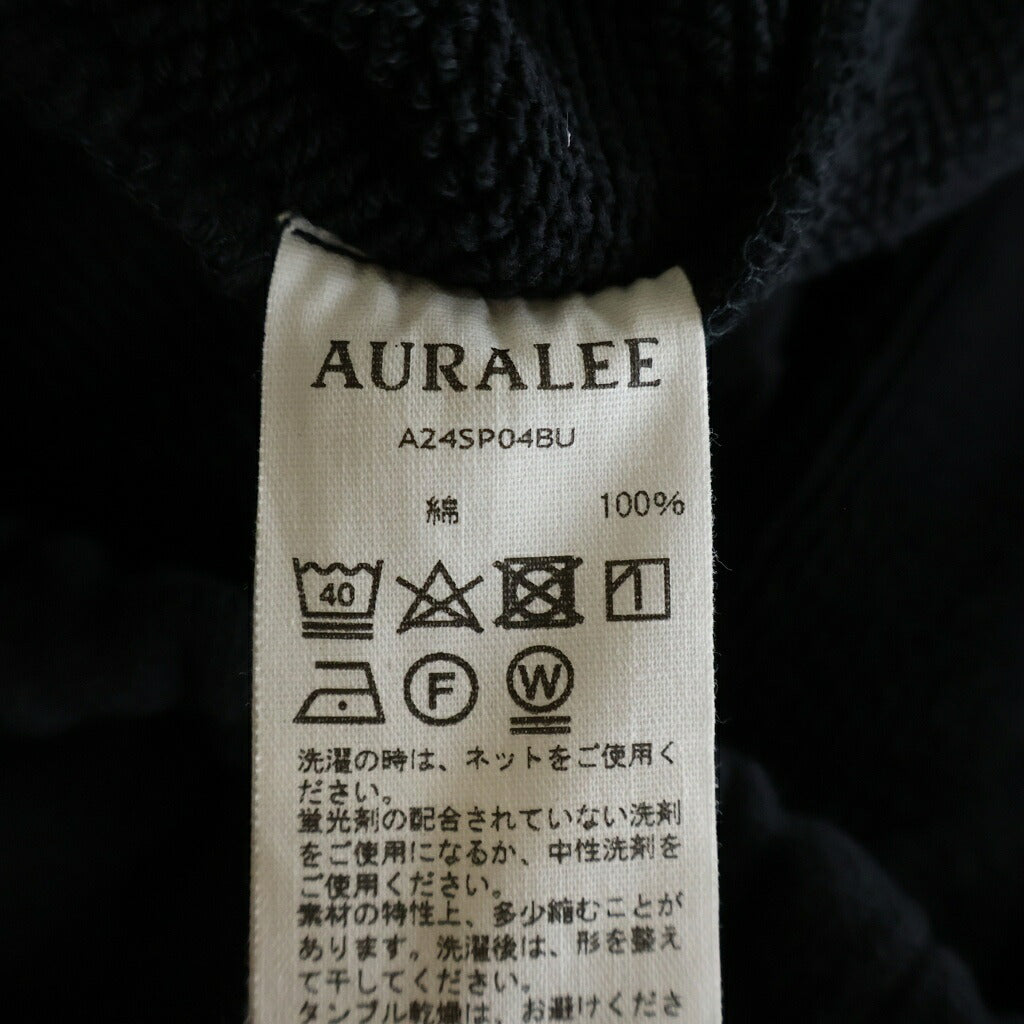 AURALEE(オーラリー) 24SS HEAVY BD SWEAT PANTS A24SP04BU ヘビー ビーディー スウェット パンツ ブラック