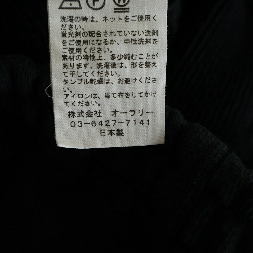 AURALEE(オーラリー) 24SS HEAVY BD SWEAT PANTS A24SP04BU ヘビー ビーディー スウェット パンツ ブラック