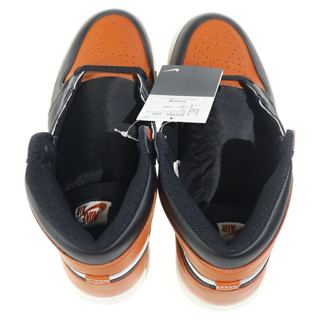NIKE(ナイキ) AIR JORDAN 1 RETRO HIGH SHATTERED BACKBOARD DZ5485-008 エアジョーダン1 レトロ ハイ OG シャッタードバックボード US9/27.0cm ブラック/オレンジ
