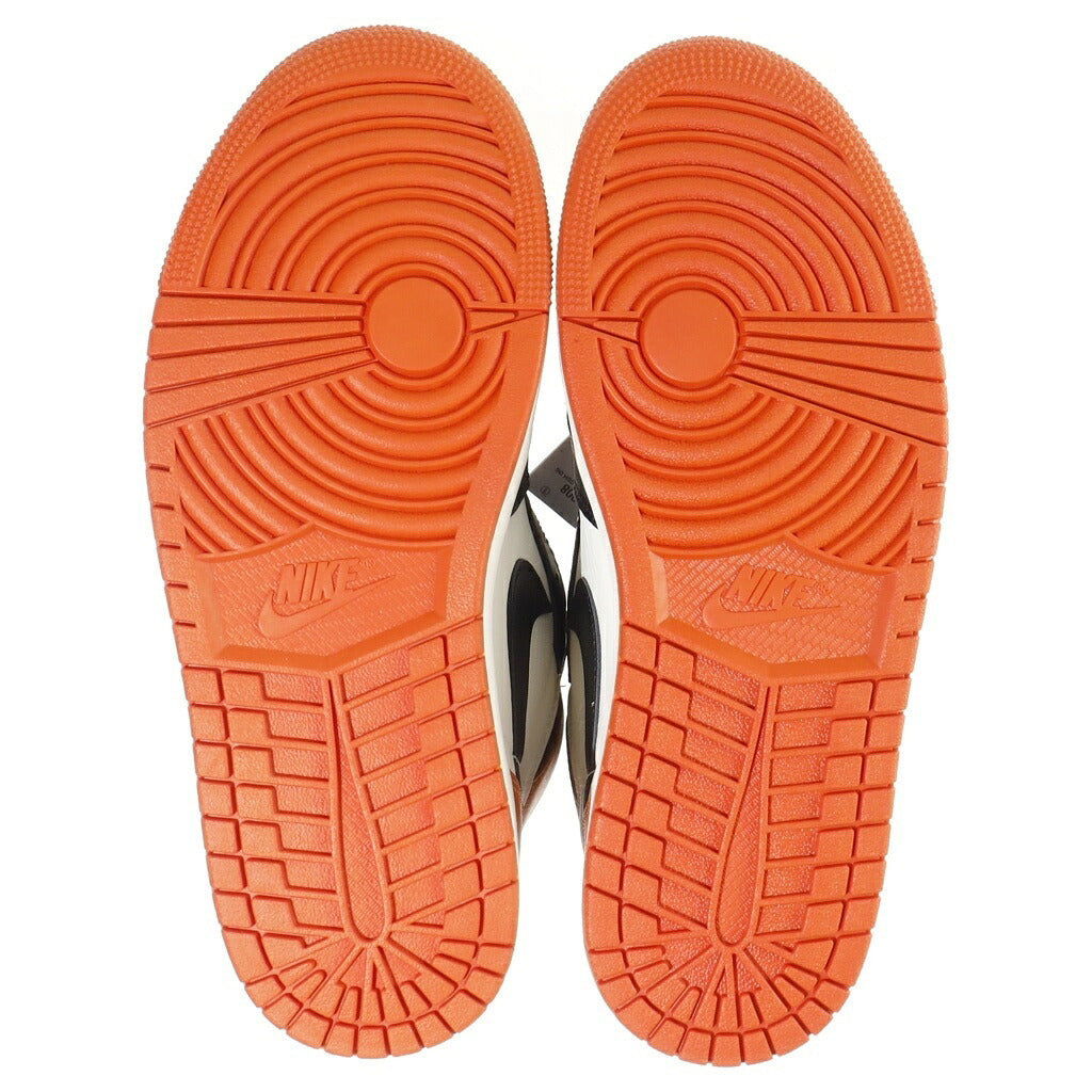 NIKE(ナイキ) AIR JORDAN 1 RETRO HIGH SHATTERED BACKBOARD DZ5485-008 エアジョーダン1 レトロ ハイ OG シャッタードバックボード US9/27.0cm ブラック/オレンジ