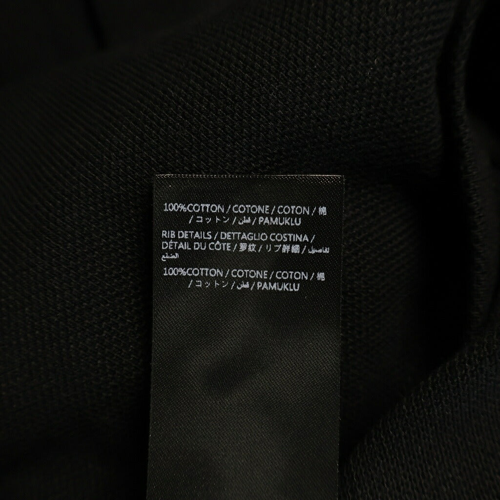 AMIRI(アミリ) Contrasting Trim Polo Shirt AMJYPO1018M ロゴ刺繍 半袖ポロシャツ ブラック AMJYPO1018