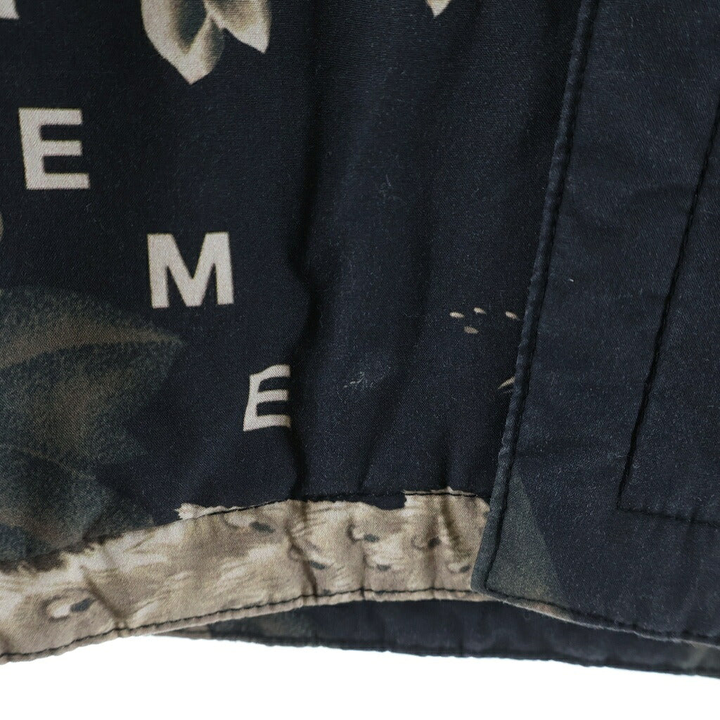 SUPREME(シュプリーム) 21SS Peacock Jacket ピーコック ジャケット フラワー柄 チャイナ服 ブラック