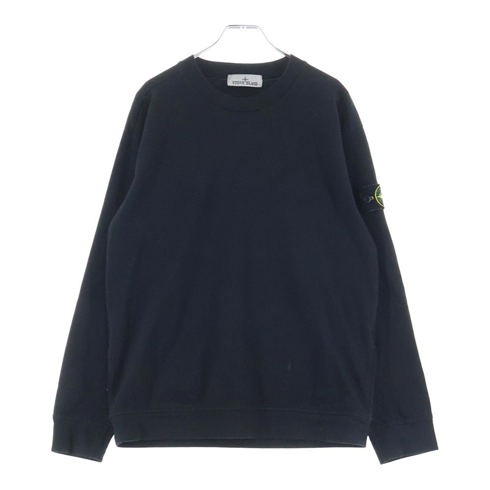 STONE ISLAND(ストーンアイランド) HEAVY COTTON JERSEY ヘビーコットンジャージー 長袖Tシャツ カットソー ブラック K1S156100043S0A50