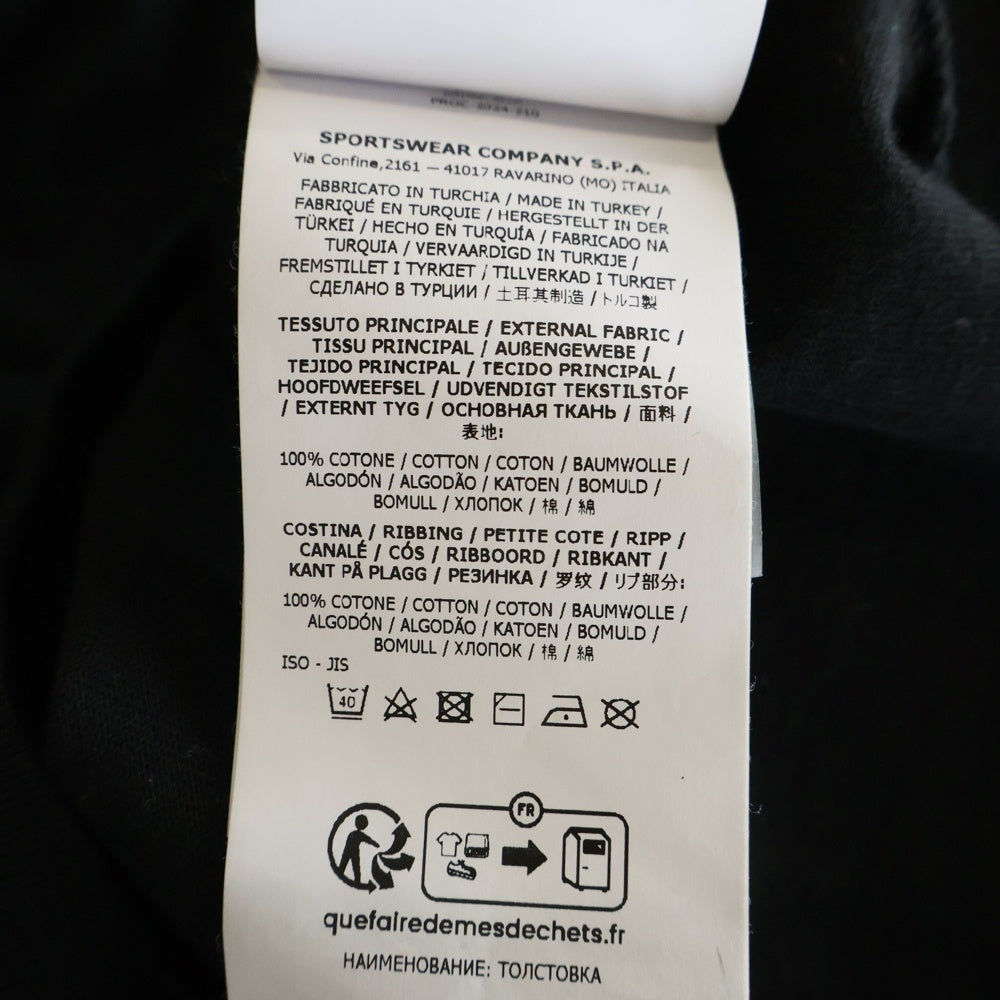 STONE ISLAND(ストーンアイランド) HEAVY COTTON JERSEY ヘビーコットンジャージー 長袖Tシャツ カットソー ブラック K1S156100043S0A50