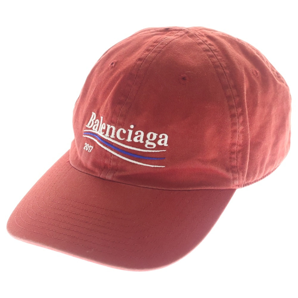BALENCIAGA(バレンシアガ) キャンペーン ロゴ キャップ 帽子 レッド 474622 410B7