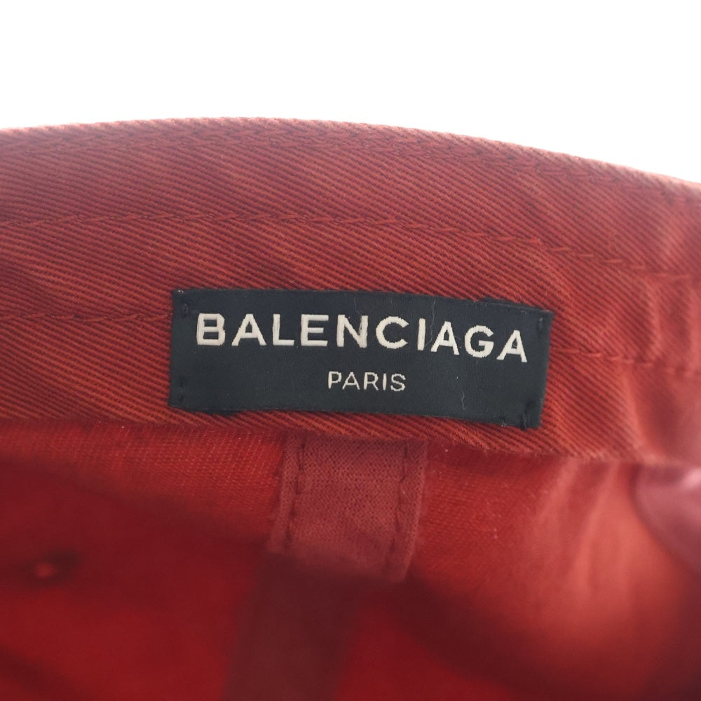 BALENCIAGA(バレンシアガ) キャンペーン ロゴ キャップ 帽子 レッド 474622 410B7
