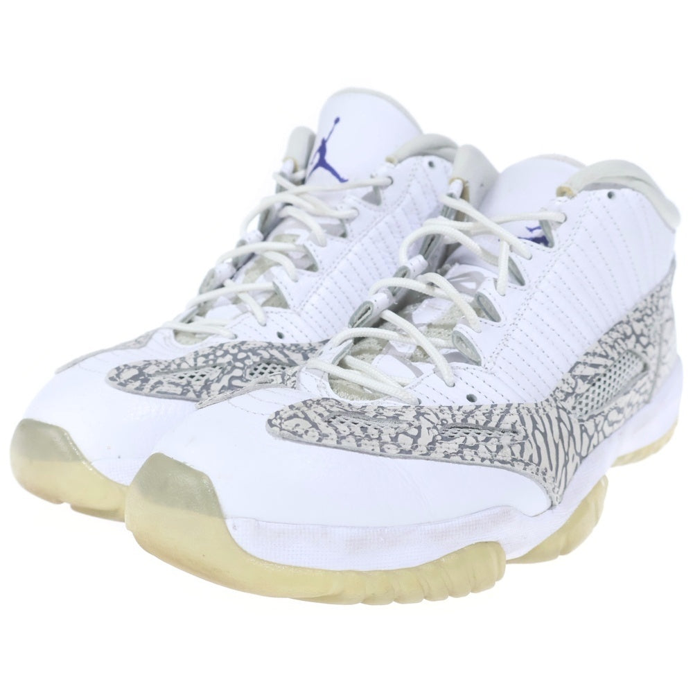 NIKE(ナイキ) 【観賞用 2015年製】 AIR JORDAN 11 RETRO LOW IE COBALT エアジョーダン11 レトロ ロー コバルト ローカットスニーカー ホワイト US11/29cm 306008-102