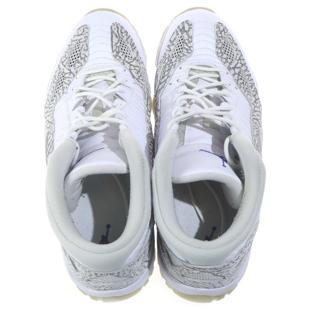 NIKE(ナイキ) 【観賞用 2015年製】 AIR JORDAN 11 RETRO LOW IE COBALT エアジョーダン11 レトロ ロー コバルト ローカットスニーカー ホワイト US11/29cm 306008-102