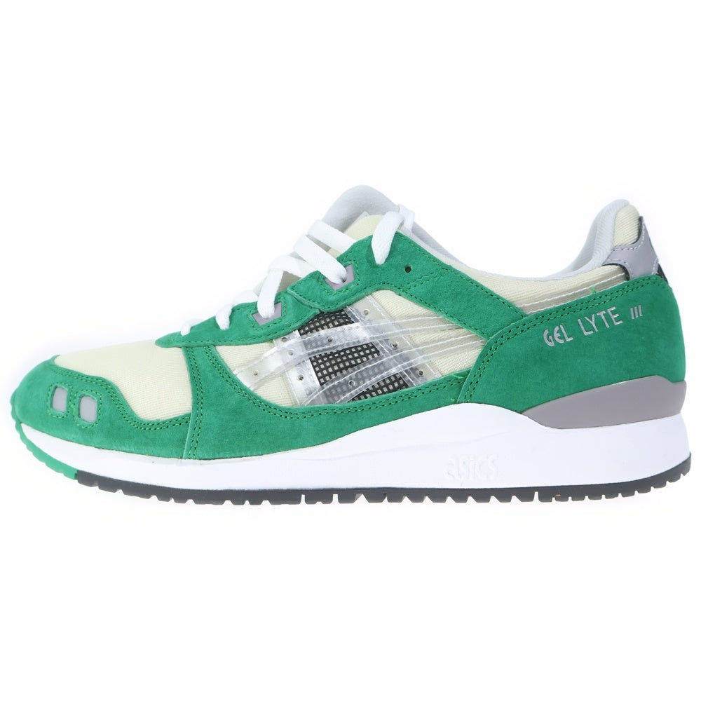 ASICS(アシックス) ×AWAKE NY GEL LYTE 3 OG GREEN TAMBOURINE アウェイク ニューヨーク ゲルライト ローカットスニーカー グリーン US10/28cm 1201A568-100